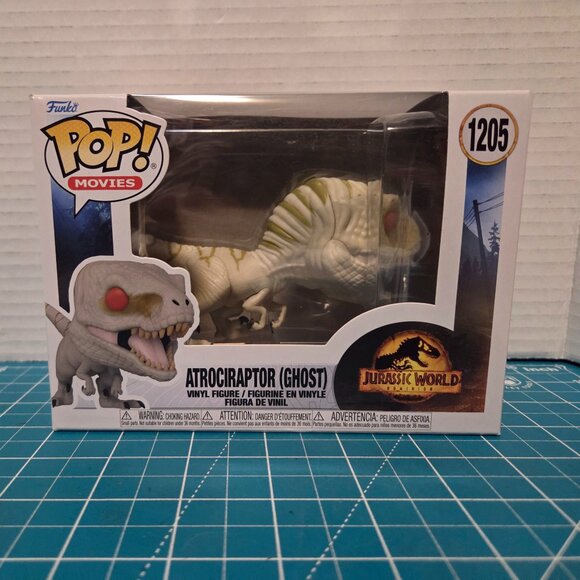 Funko POP Movies Jurassic Park Dominion Atrociraptor Ghost 1205 Vinyl Figure - Picture 1 of 6